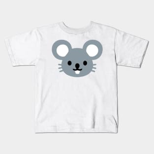 Mouse Face Emoticon Kids T-Shirt